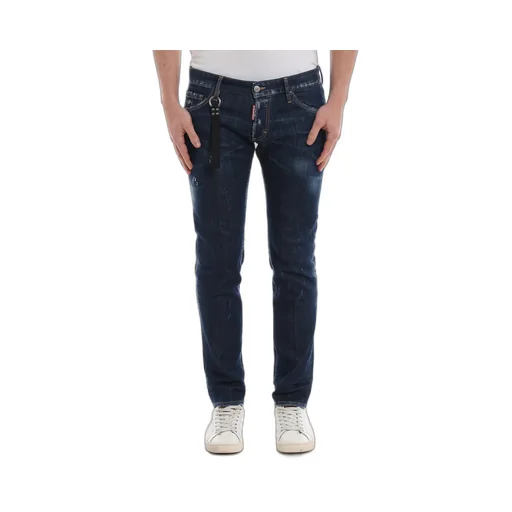 Faded Stretch Denim Five-Bag Jeans
