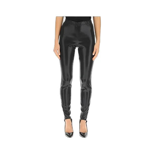 Faux-Leather Ankle Cuff Leggings