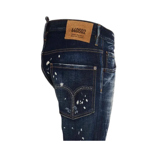 Paint Splatter Distressed Jeans