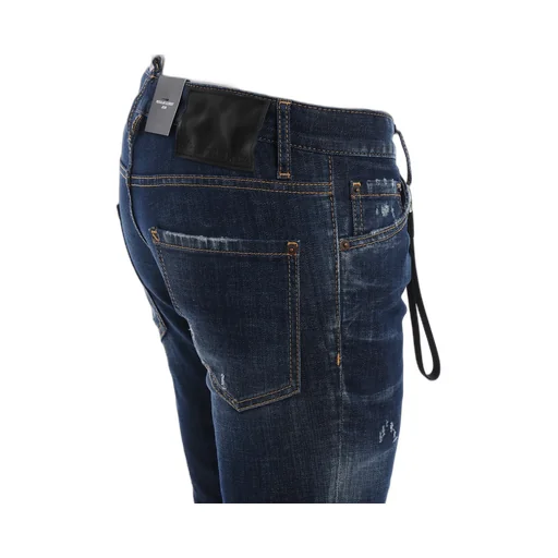 Faded Stretch Denim Five-Bag Jeans