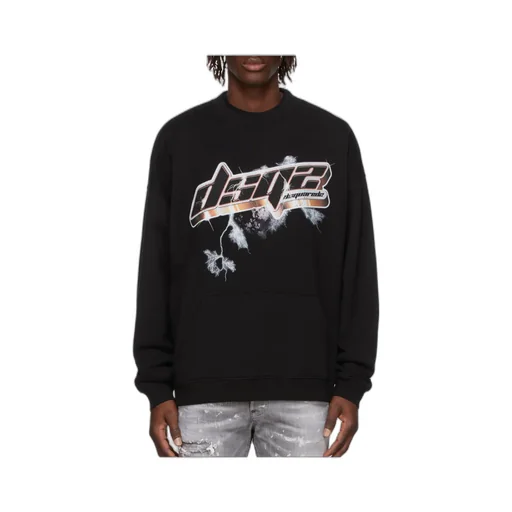 Logo-Print Cotton Jumper