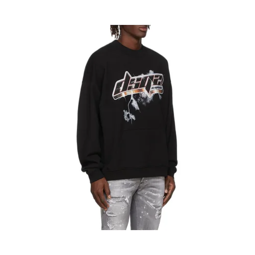 Logo-Print Cotton Jumper