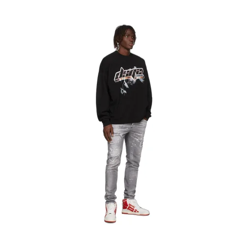 Logo-Print Cotton Jumper