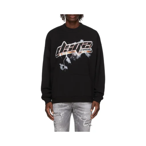 Logo-Print Cotton Jumper