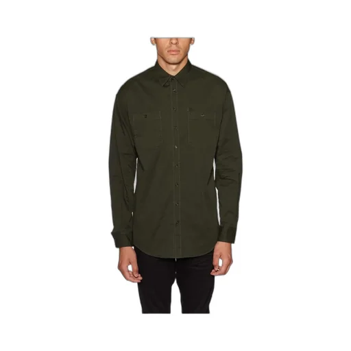 Logo Printed Chest Pocket Shirt