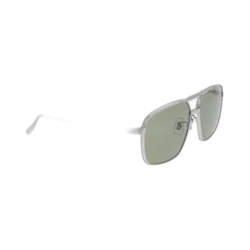Angular Hammered-Arm Aviator Sunglasses
