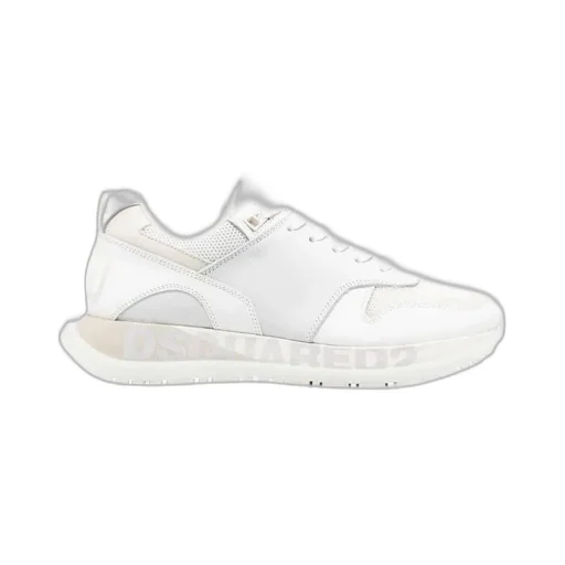 Panelled Lace-Up Sneakers