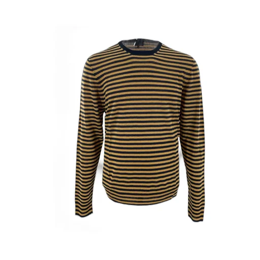 Round-Neck Striped Sweater