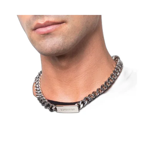 Logo Plaque Chain Necklace