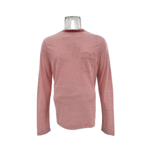 Round Collar Striped T-Shirt