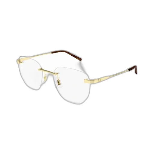 Rimless Hexagonal Frame Glasses