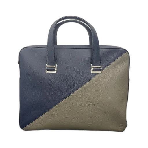 Color-Blocking Zipper Handbag