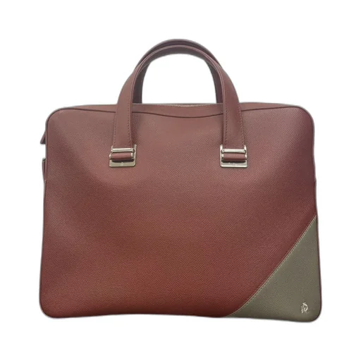 Color-Blocking Zipper Handbag