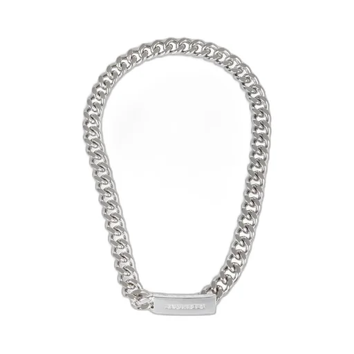 Logo Plaque Chain Necklace