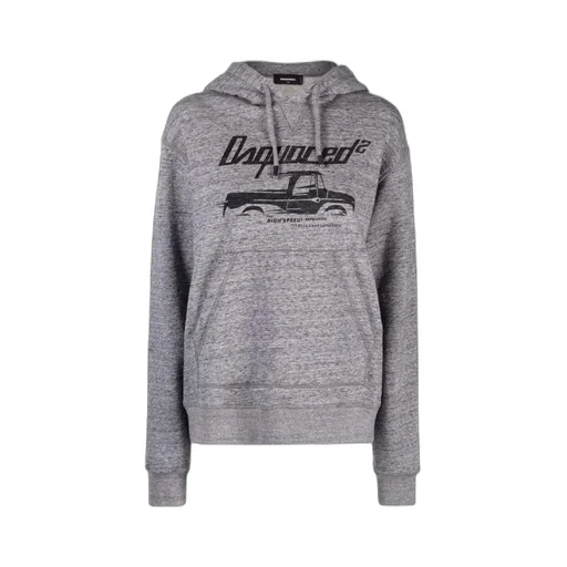 Logo Printed Drawstring Hoodie