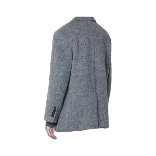 Textured Wool Blend Coat