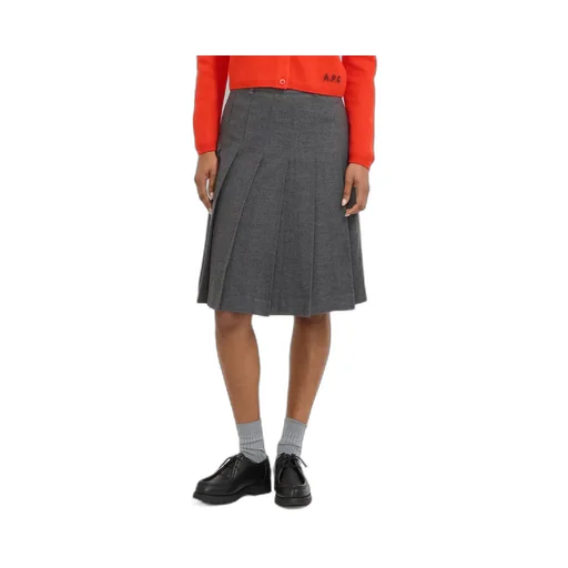 Pleated Midi Skirt