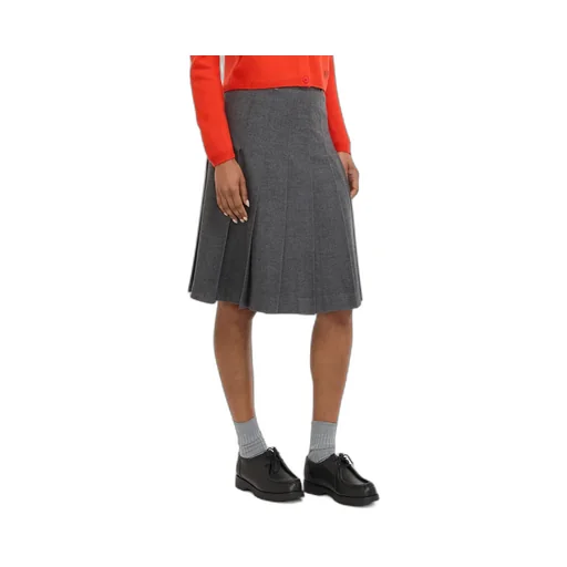 Pleated Midi Skirt