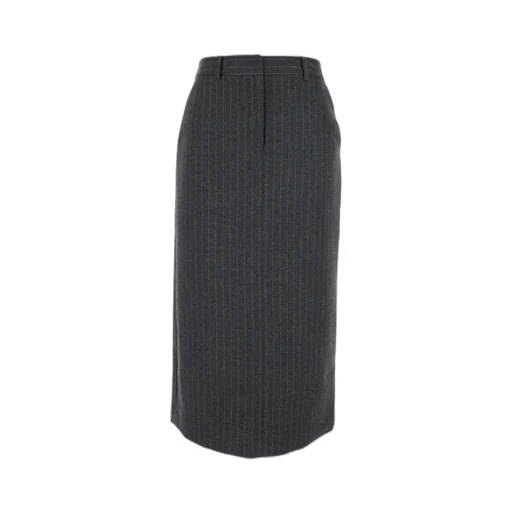 Pinstripe Long Skirt