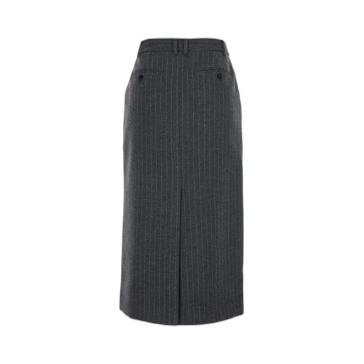 Pinstripe Long Skirt