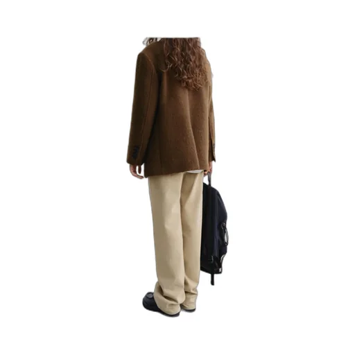 Buttoned V-Neck Jacket