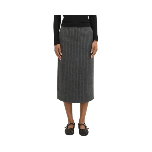Pinstripe Long Skirt