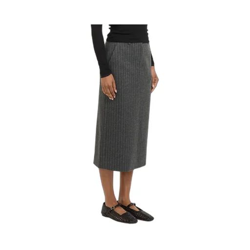 Pinstripe Long Skirt