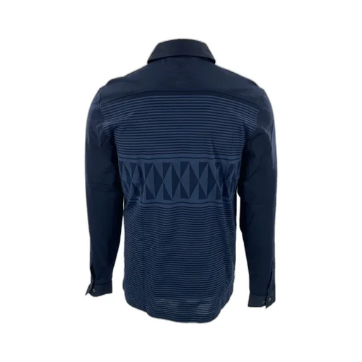 Buckle Long-Sleeved Polo Shirt
