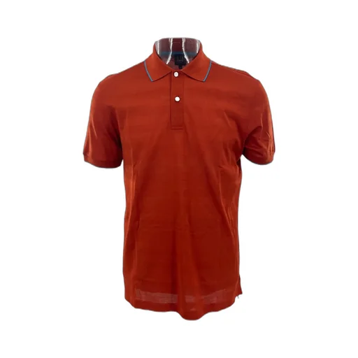 Striped Short-Sleeved Polo Shirt