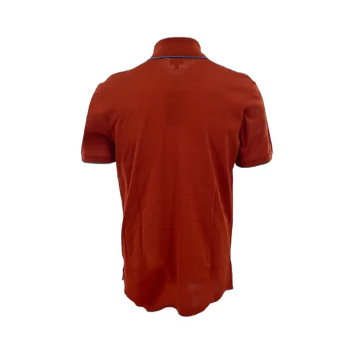 Striped Short-Sleeved Polo Shirt