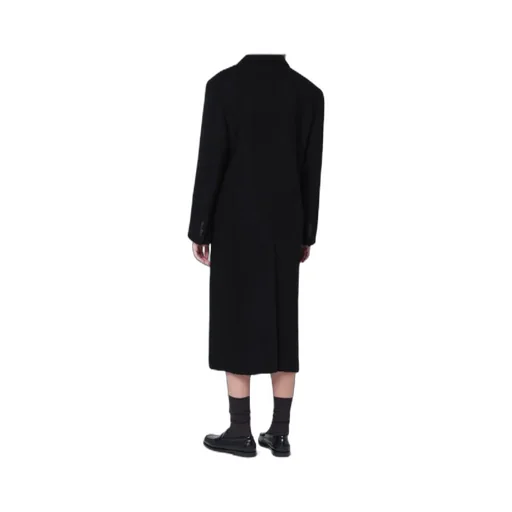 Single-Breasted Wool-Blend Coat