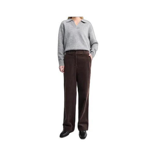 Corduroy Wide-Leg Pants