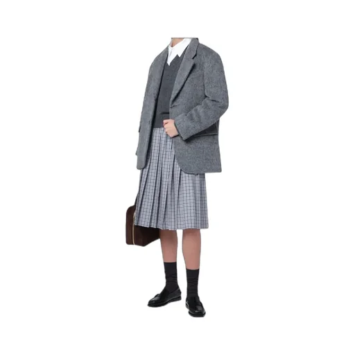 Textured Wool Blend Coat
