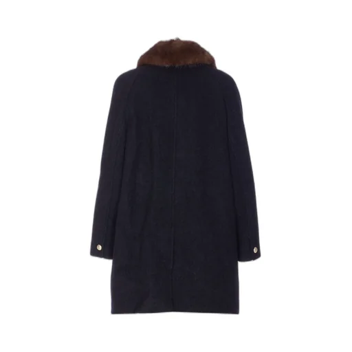 Boucle Hooded Coat