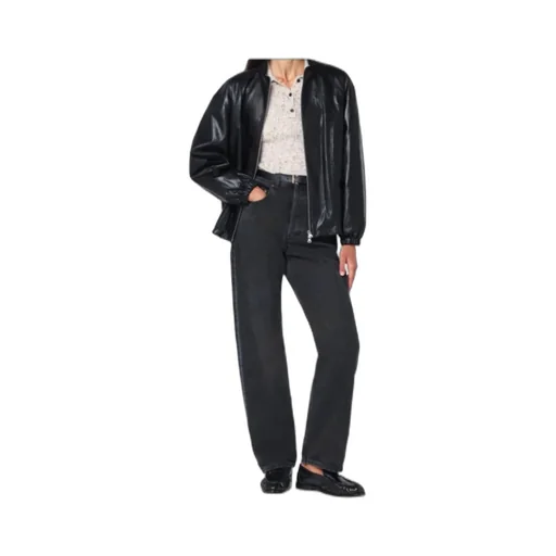 Faux Leather Zip Jacket
