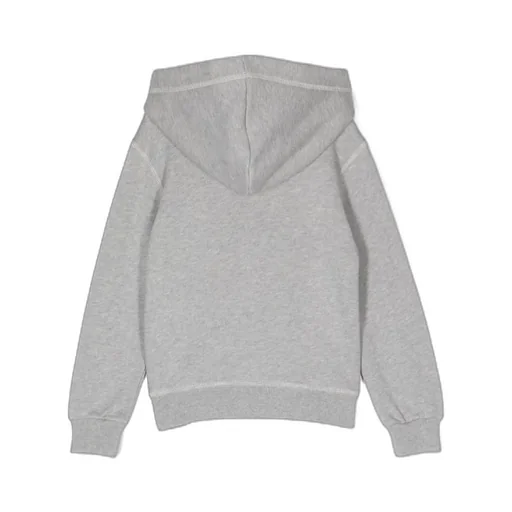 Logo Printed Long-Sleeved Hoodie