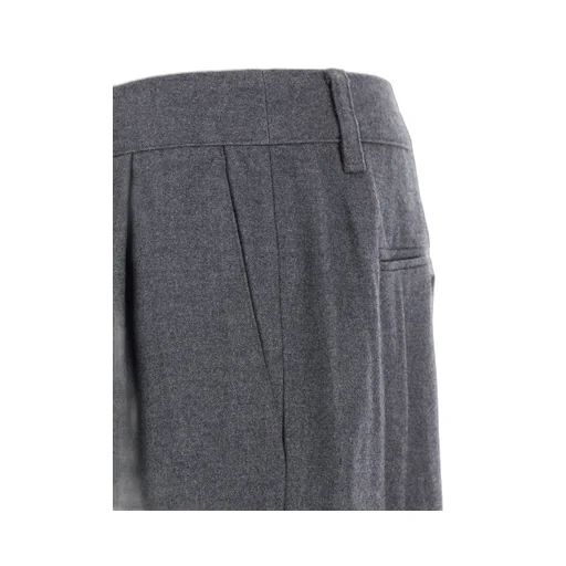 High-Waisted Pleated Pants