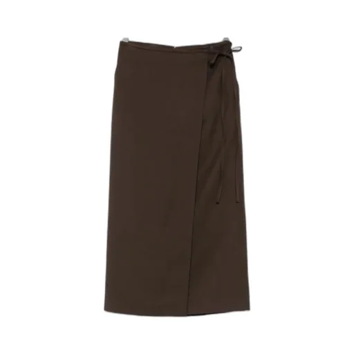 Asymmetrical Tie-Closure Skirt