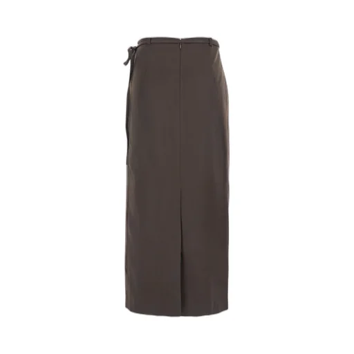 Asymmetrical Tie-Closure Skirt