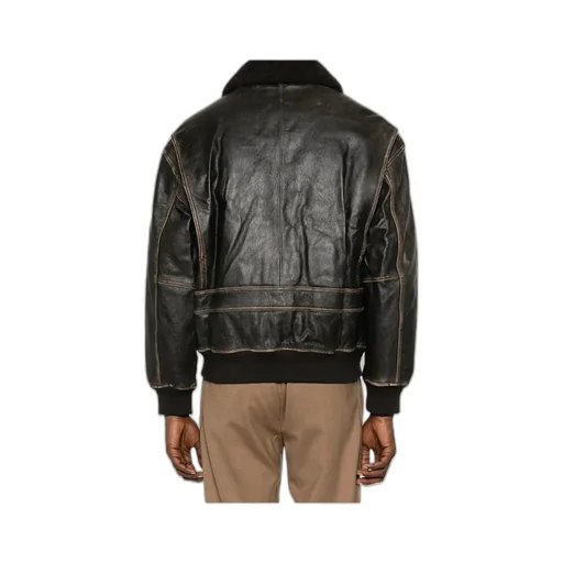 Leather Bomber Jacket