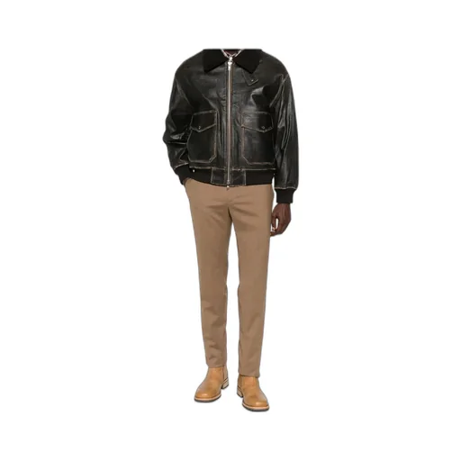 Leather Bomber Jacket