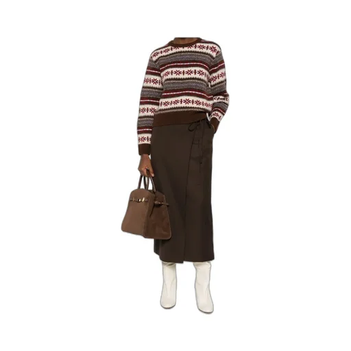 Asymmetrical Tie-Closure Skirt