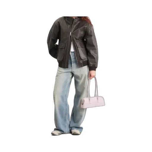 Leather Logo Jacket