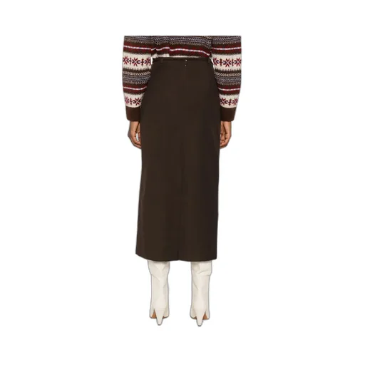 Asymmetrical Tie-Closure Skirt