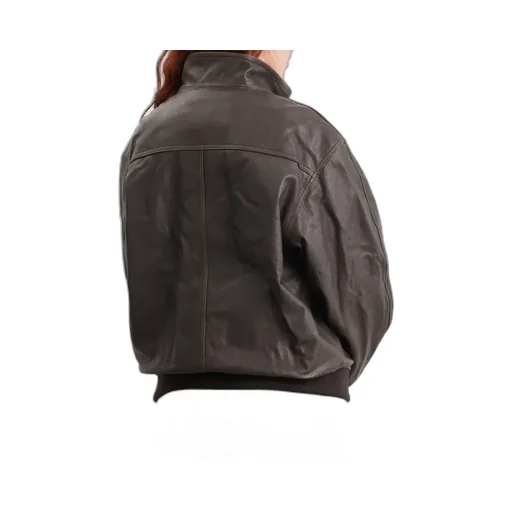 Leather Logo Jacket