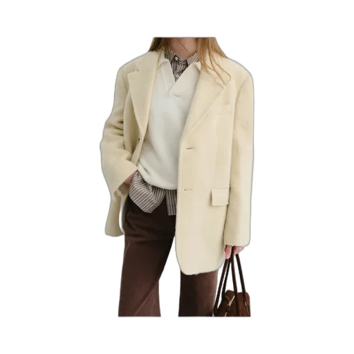 Single-Breasted Blazer Jacket
