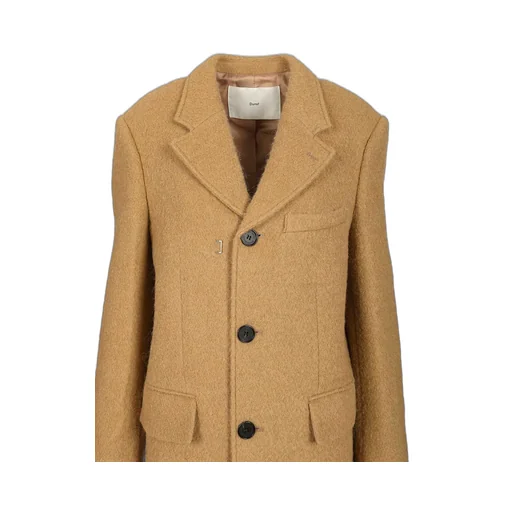 Boucle Wool 3-Button Coat