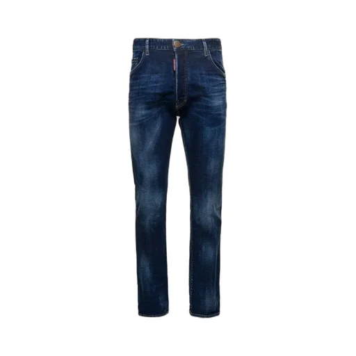 Straight-Leg Logo Printed Jeans