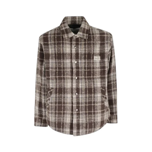 Unisex Quilted Check Flannel Shirt