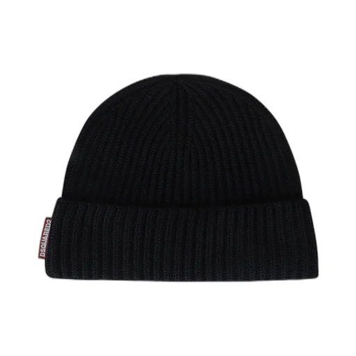 Logo Patch Scarf-Beanie Set